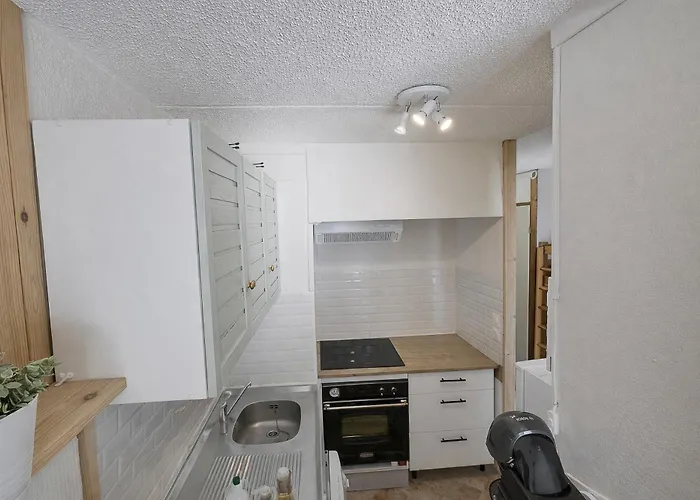 아파트 Cosy Au Pied Des Pistes Avec Balcon Et Vue Montagne